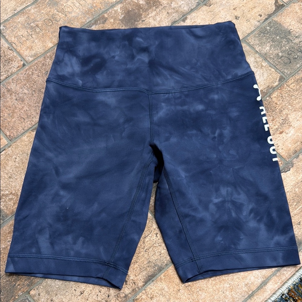 Orange Theory Navy Bike Shorts for Women